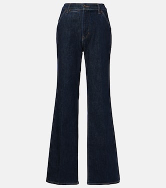 Jeans Crosbie a gamba larga e vita alta | Veronica Beard