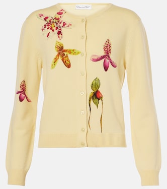 Bedruckter Cardigan aus Schurwolle | Oscar de la Renta