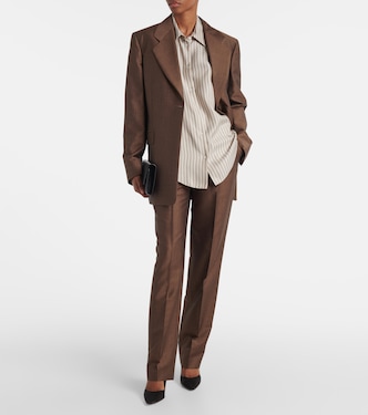 Camicia Parave in seta a righe | The Row