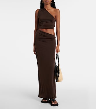 Vestido largo Yana de un solo hombro | Jade Swim