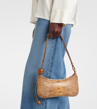 Bisou Perle croc-effect leather shoulder bag | Jacquemus