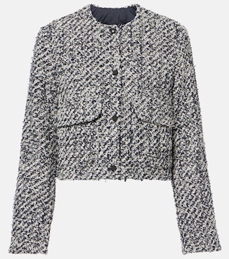 Piumino cropped Dauphine in tweed | Moncler