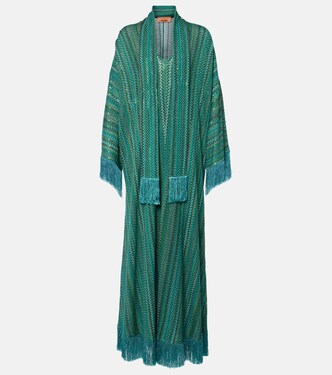 Kaftan aus Strick mit Pailletten | Missoni