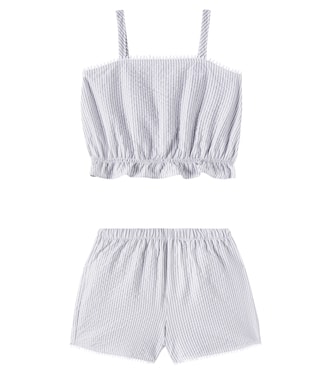 Top e shorts in cotone | Il Gufo