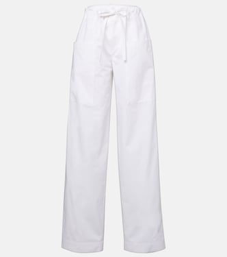 Cotton poplin wide-leg pants  | Tod's