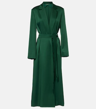 Abrigo envolvente Giselda de satén | Max Mara