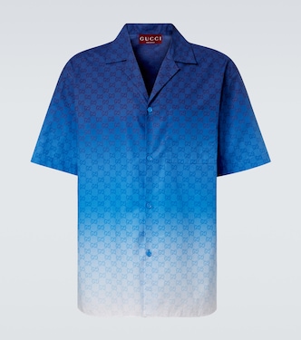 GG cotton poplin bowling shirt | Gucci