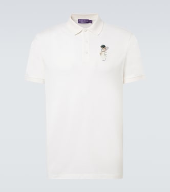 Polo Bear cotton and cashmere polo shirt | Ralph Lauren Purple Label