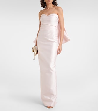 Bow-detail satin gown | Monique Lhuillier