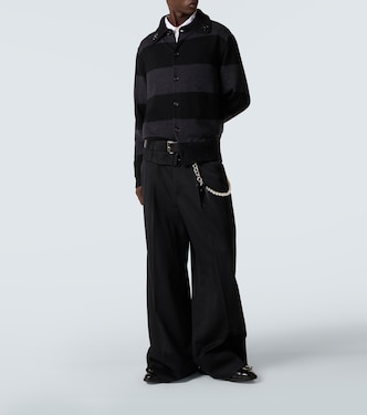 缀饰条纹羊毛开衫 | Simone Rocha
