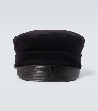 Wool-blend felt newsboy cap | Valentino Garavani