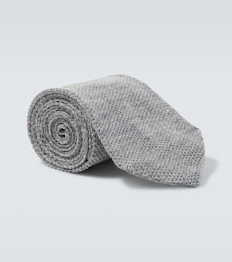 Knitted linen tie | Thom Sweeney