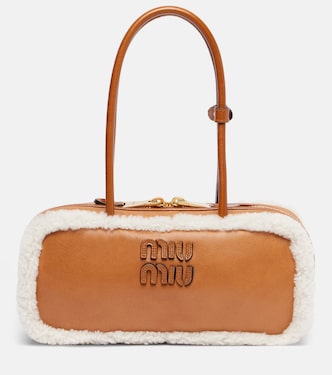 Arcadie Medium leather tote bag | Miu Miu