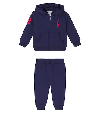 Baby set of cotton-blend jacket and sweatpants | Polo Ralph Lauren Kids