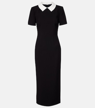 Satin crêpe midi dress | Roland Mouret