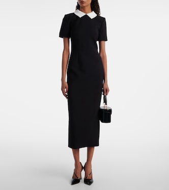 Satin crêpe midi dress | Roland Mouret