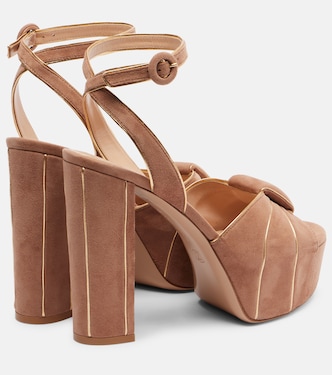 105 suede platform sandals | Gianvito Rossi