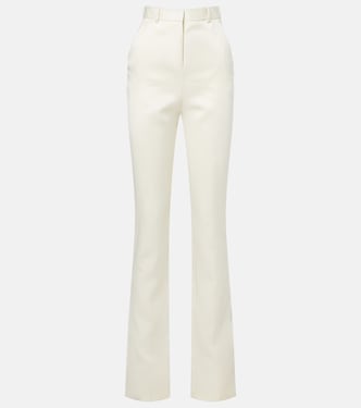 Pantalones slim Lucia de lana y seda de tiro alto | Calvin Klein