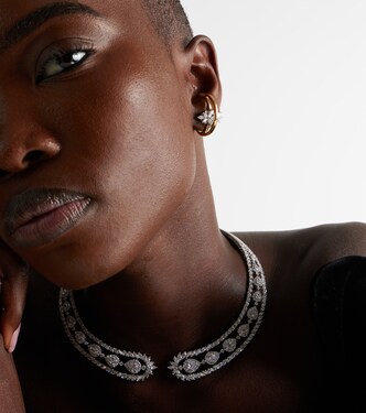 Clip-Ohrringe Golden Strada aus 18kt Gelbgold mit Diamanten | Yeprem