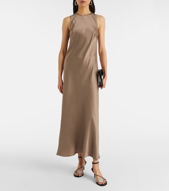 Valencia silk charmeuse maxi dress | Asceno