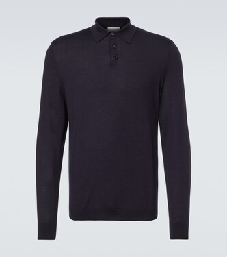 Virgin wool polo sweater | Allude