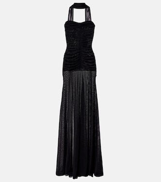 Ross ruched jersey maxi dress | Bananhot