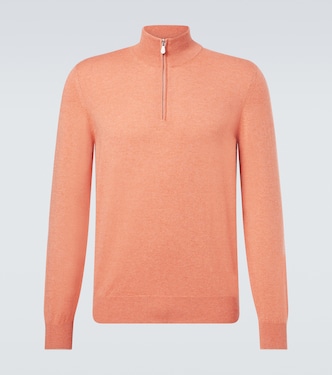 Jersey de cachemir con cremallera parcial | Brunello Cucinelli