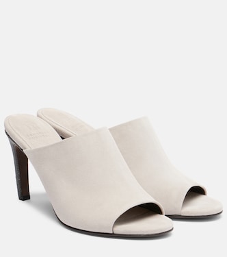 Monili suede mules | Brunello Cucinelli