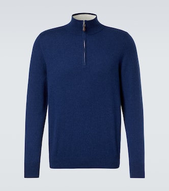 Mr Fenchurch cashmere half-zip sweater | Arch4