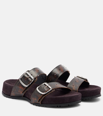 Sandalias de piel y ante | Dries Van Noten