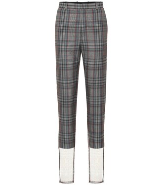 Pantalon à taille haute à carreaux | Y/Project