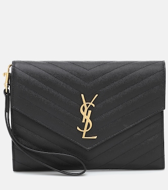 Cassandre matelassé leather clutch | Saint Laurent