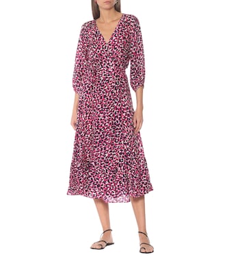 Leopard-print silk midi dress | Anna Kosturova