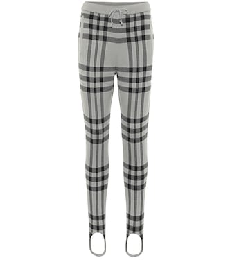 Pantaloni a quadri in lana con staffe | Undercover