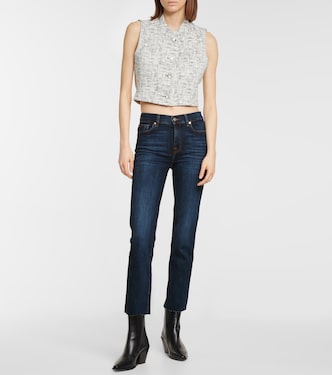 Mid-Rise Jeans The Straight Crop | 7 For All Mankind