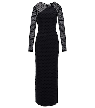 Isadora logo mesh maxi dress | Rotate