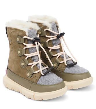 Schneestiefel Explorer aus Veloursleder | Sorel Kids