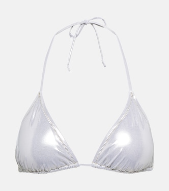 Top bikini Love Triangle in lamé | Reina Olga