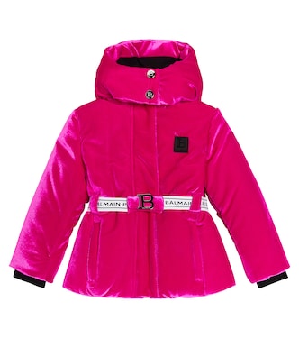 Chaqueta de esquí de terciopelo | Balmain Kids