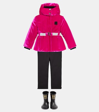 Chaqueta de esquí de terciopelo | Balmain Kids