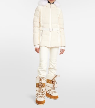 Icon shearling and suede snow boots  | Moon Boot
