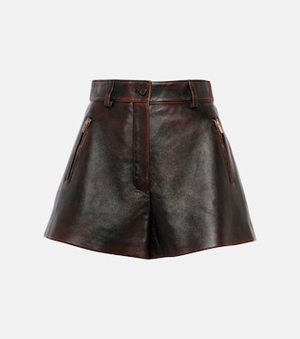 Shorts aus Leder | Miu Miu