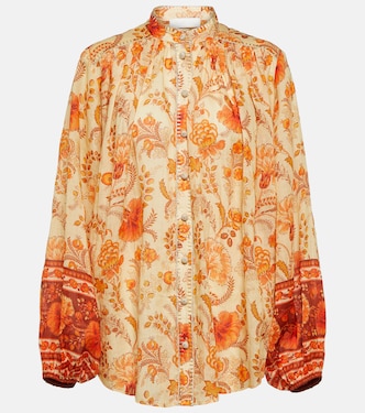 Blusa Junie de ramio floral | Zimmermann