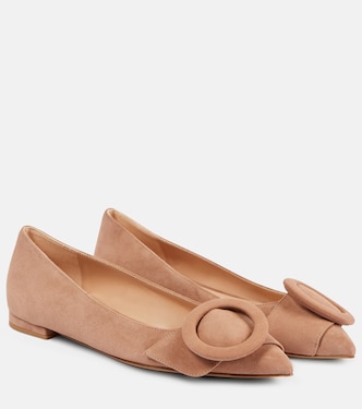 Ballerinas aus Veloursleder | Gianvito Rossi