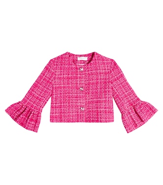 Chaqueta en punto bouclé de algodón | Monnalisa