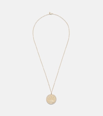 Collier Luck Coin en or 14 ct et diamants | Sydney Evan