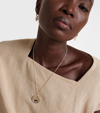 Collier Luck Coin en or 14 ct et diamants | Sydney Evan