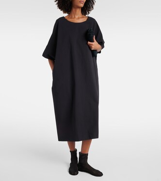 Vestido midi Isora de popelín de algodón | The Row