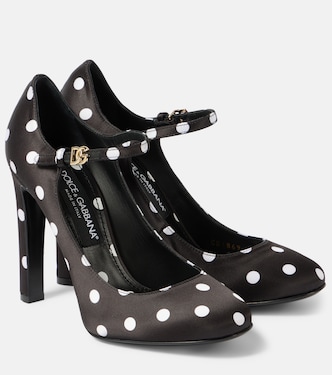 Sharon polka-dot satin Mary Jane pumps | Dolce&Gabbana