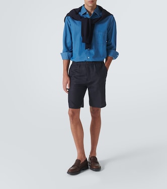 Emanuele linen Bermuda shorts | Loro Piana